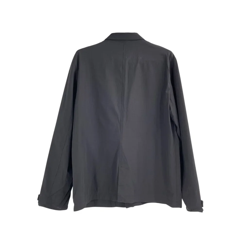 Selected Homme Mens Hybrid Blazer Jacket Large Black Neutral Capsule Wardrobe - Picture 2 of 10